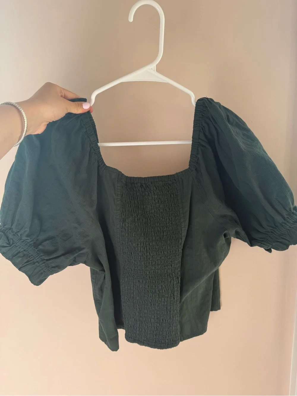 Madewell Hopewell Puff-Sleeve Crop Top In Stripe
Color Dark Palm - Picture 3 of 4